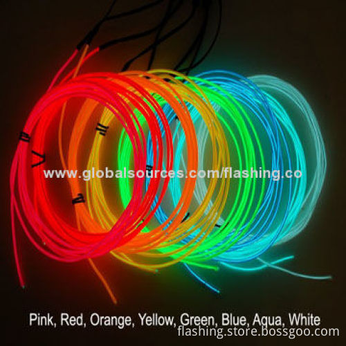 High brightness wonderful long lifespan colorful EL wire
